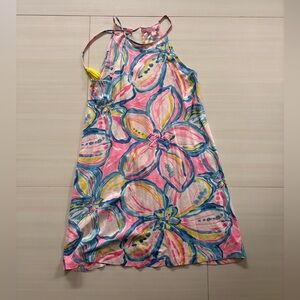 Lilly Pulitzer Floral Dress with Tassel Backing